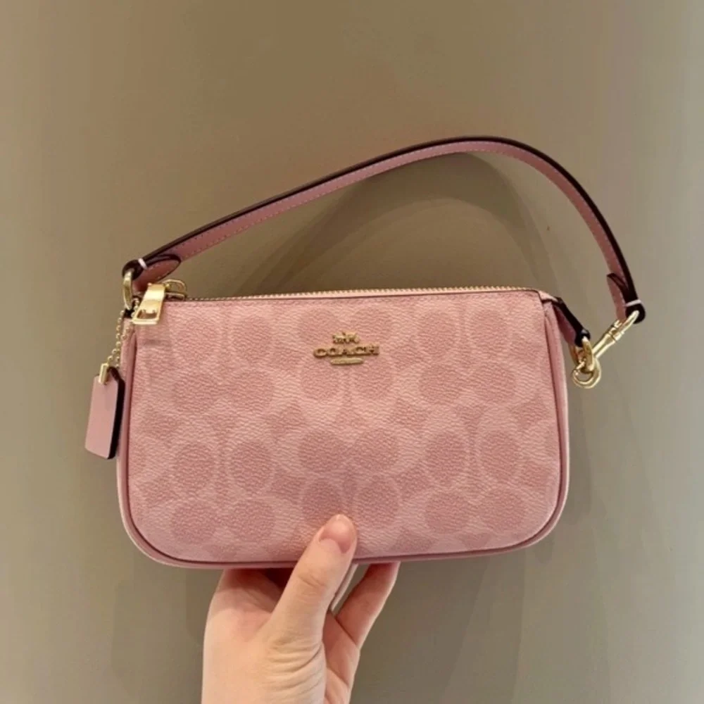 Coach Light Pink Signature Shoulder Bag